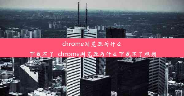 chrome浏览器为什么下载不了_chrome浏览器为什么下载不了视频