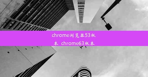 chrome浏览器53版本_chrome63版本