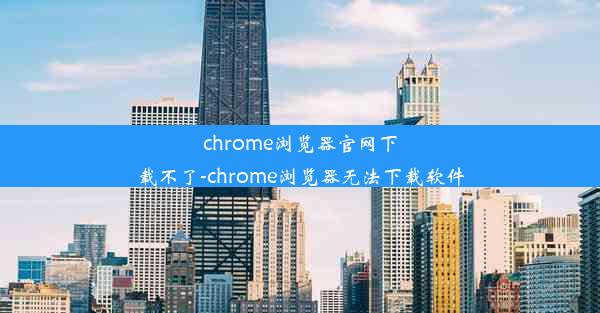 chrome浏览器官网下载不了-chrome浏览器无法下载软件