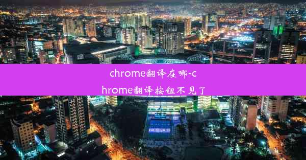 chrome翻译在哪-chrome翻译按钮不见了