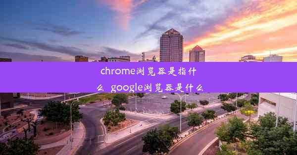 chrome浏览器是指什么_google浏览器是什么