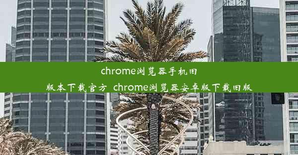 chrome浏览器手机旧版本下载官方_chrome浏览器安卓版下载旧版