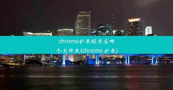 chrome扩展程序在哪个文件夹(chrome 扩展)