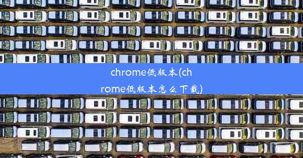 chrome低版本(chrome低版本怎么下载)