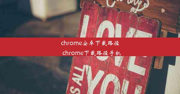 chrome安卓下载路径_chrome下载路径手机