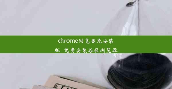 chrome浏览器免安装版_免费安装谷歌浏览器