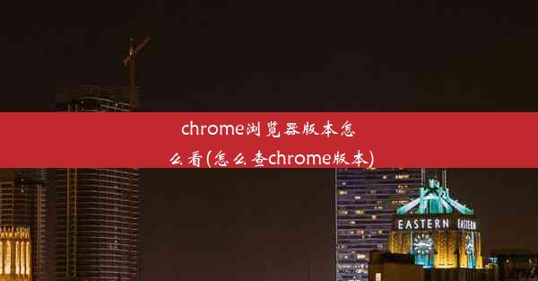 chrome浏览器版本怎么看(怎么查chrome版本)