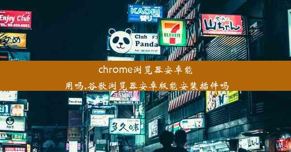 chrome浏览器安卓能用吗,谷歌浏览器安卓版能安装插件吗