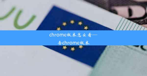 chrome版本怎么看—查chrome版本