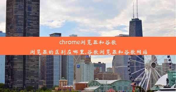 chrome浏览器和谷歌浏览器的区别在哪里,谷歌浏览器和谷歌网站