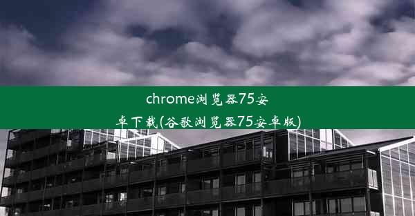 chrome浏览器75安卓下载(谷歌浏览器75安卓版)