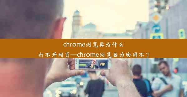 chrome浏览器为什么打不开网页—chrome浏览器为啥用不了