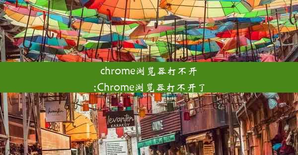 chrome浏览器打不开;Chrome浏览器打不开了