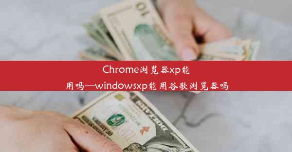 Chrome浏览器xp能用吗—windowsxp能用谷歌浏览器吗