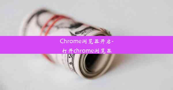 Chrome浏览器开启-打开chrome浏览器