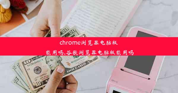 chrome浏览器电脑版能用吗,谷歌浏览器电脑版能用吗