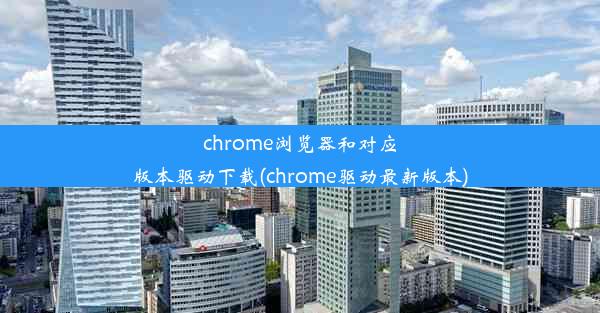 chrome浏览器和对应版本驱动下载(chrome驱动最新版本)