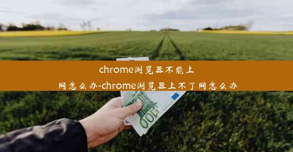 chrome浏览器不能上网怎么办-chrome浏览器上不了网怎么办