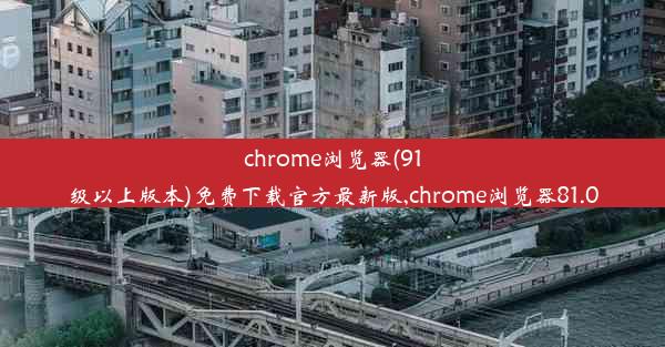 chrome浏览器(91级以上版本)免费下载官方最新版,chrome浏览器81.0