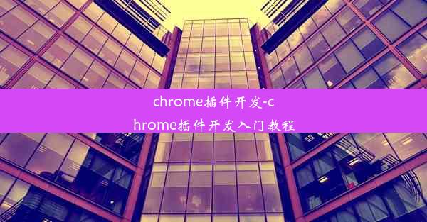 chrome插件开发-chrome插件开发入门教程