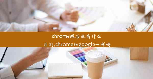 chrome跟谷歌有什么区别,chrome和google一样吗