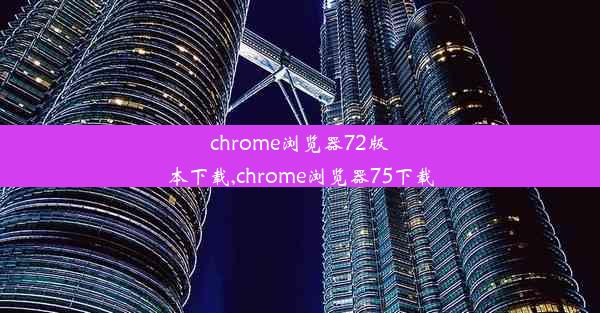 chrome浏览器72版本下载,chrome浏览器75下载