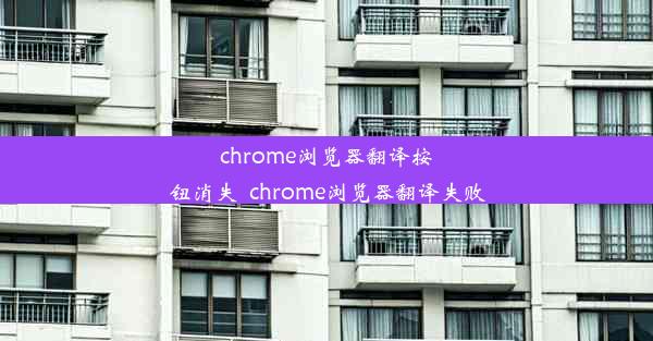 chrome浏览器翻译按钮消失_chrome浏览器翻译失败