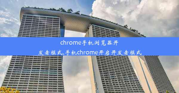 chrome手机浏览器开发者模式,手机chrome开启开发者模式