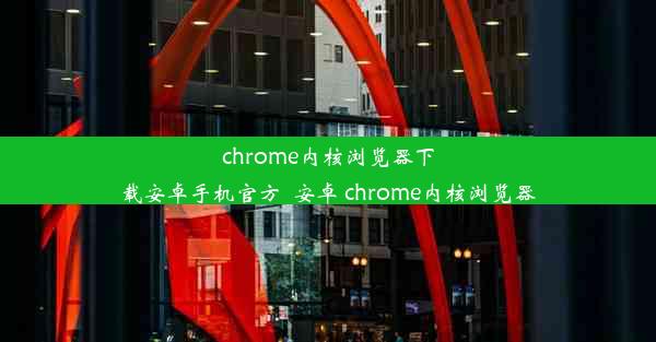 chrome内核浏览器下载安卓手机官方_安卓 chrome内核浏览器