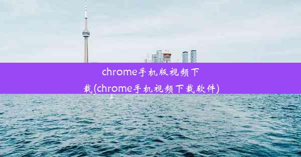 chrome手机版视频下载(chrome手机视频下载软件)