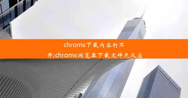 chrome下载内容打不开;chrome浏览器下载文件无反应