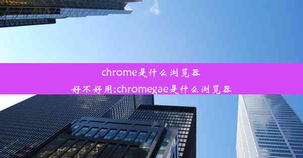 chrome是什么浏览器好不好用;chromegae是什么浏览器