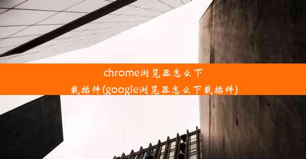 chrome浏览器怎么下载插件(google浏览器怎么下载插件)