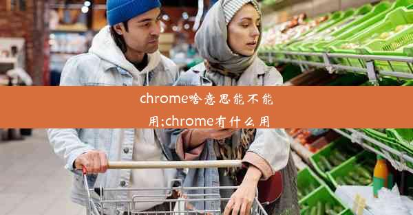 chrome啥意思能不能用;chrome有什么用