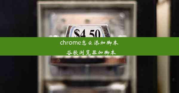 chrome怎么添加脚本_谷歌浏览器加脚本