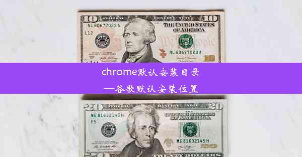 chrome默认安装目录—谷歌默认安装位置