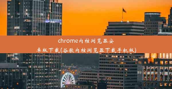 chrome内核浏览器安卓版下载(谷歌内核浏览器下载手机版)