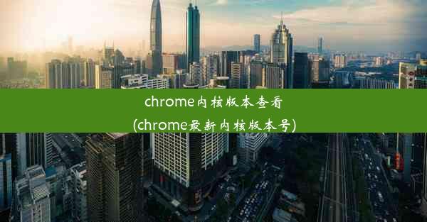 chrome内核版本查看(chrome最新内核版本号)