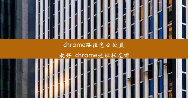 chrome路径怎么设置最好_chrome地址栏在哪