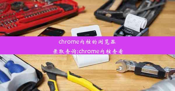 chrome内核的浏览器录取查询;chrome内核查看