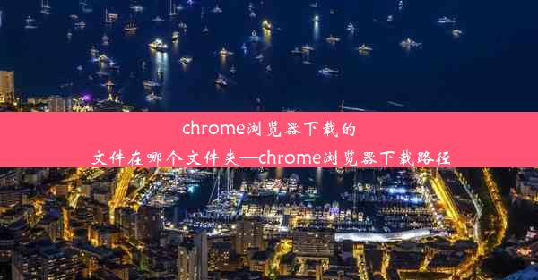 chrome浏览器下载的文件在哪个文件夹—chrome浏览器下载路径