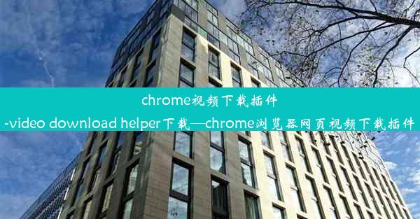 chrome视频下载插件-video download helper下载—chrome浏览器网页视频下载插件