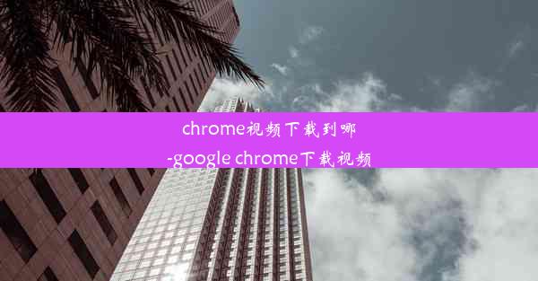 chrome视频下载到哪-google chrome下载视频