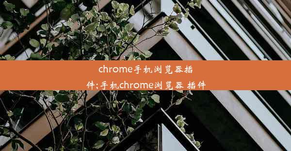 chrome手机浏览器插件;手机chrome浏览器 插件