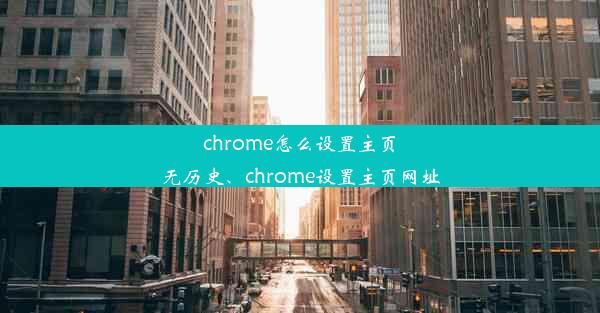 chrome怎么设置主页无历史、chrome设置主页网址