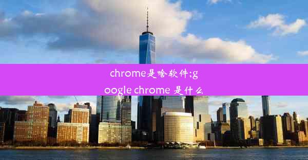 chrome是啥软件;google chrome 是什么