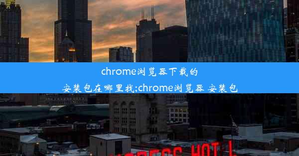 chrome浏览器下载的安装包在哪里找;chrome浏览器 安装包