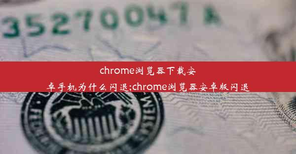 chrome浏览器下载安卓手机为什么闪退;chrome浏览器安卓版闪退