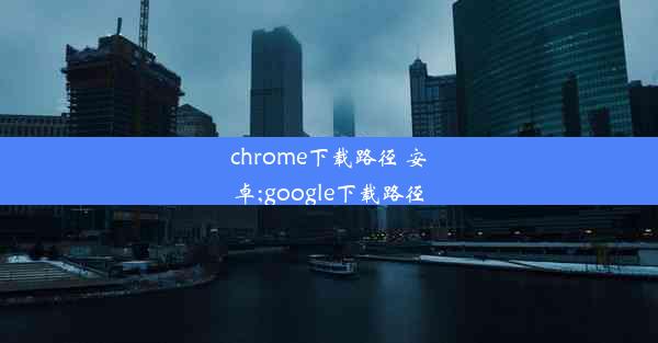 chrome下载路径 安卓;google下载路径