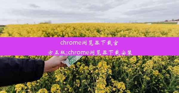 chrome浏览器下载官方正版;chrome浏览器下载安装